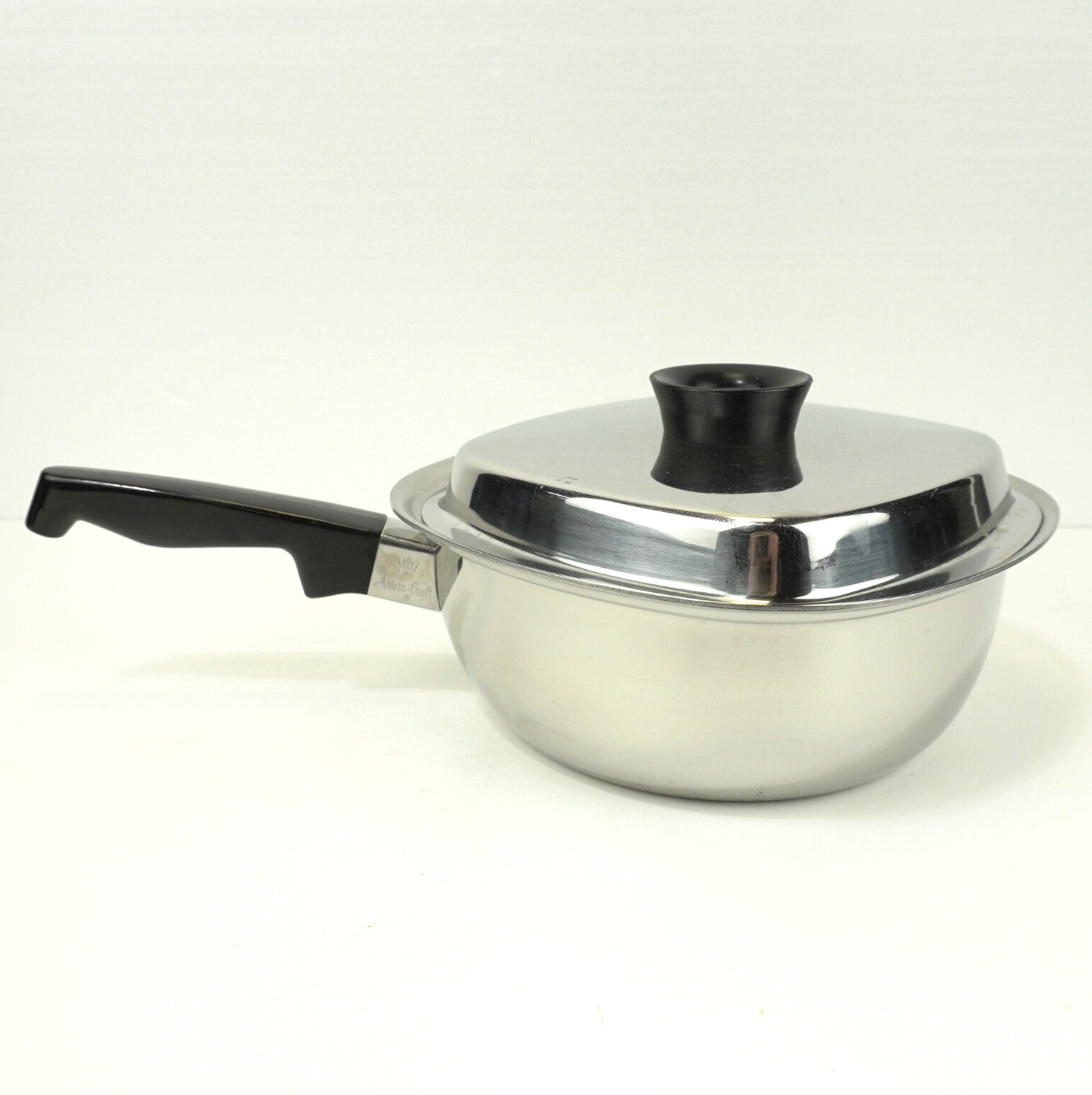 Aristo Craft By West Bend Cookware 1.5 & 3 Qt Square Sauce Pan Stainless Steel