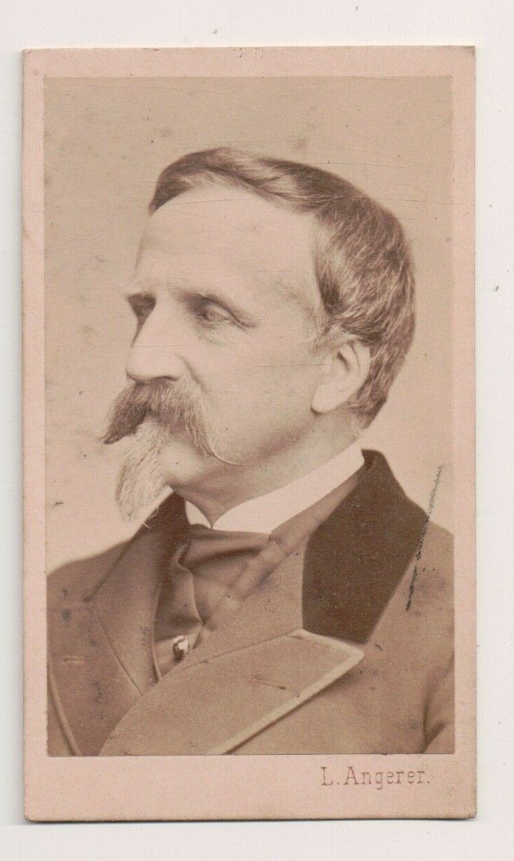 Vintage CDV Prince Henri d\'Orléans, Duke of Aumale L. Angerer Photo Vienna 