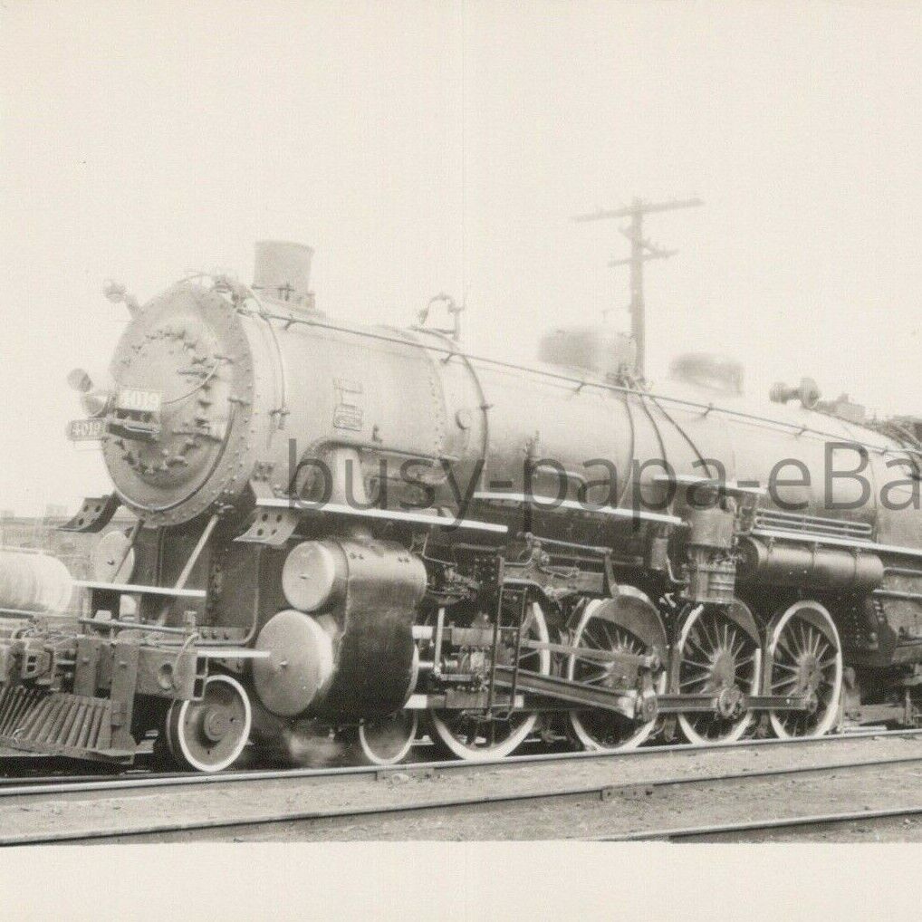 1928 RPPC Rock Island Lines Locomotive 4-8-2 No 4019 Chicago Illinois Postcard