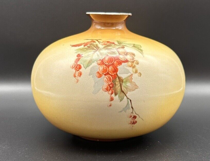 Antique 1902-1906 Homer Laughlin Vase Currants Art China Line