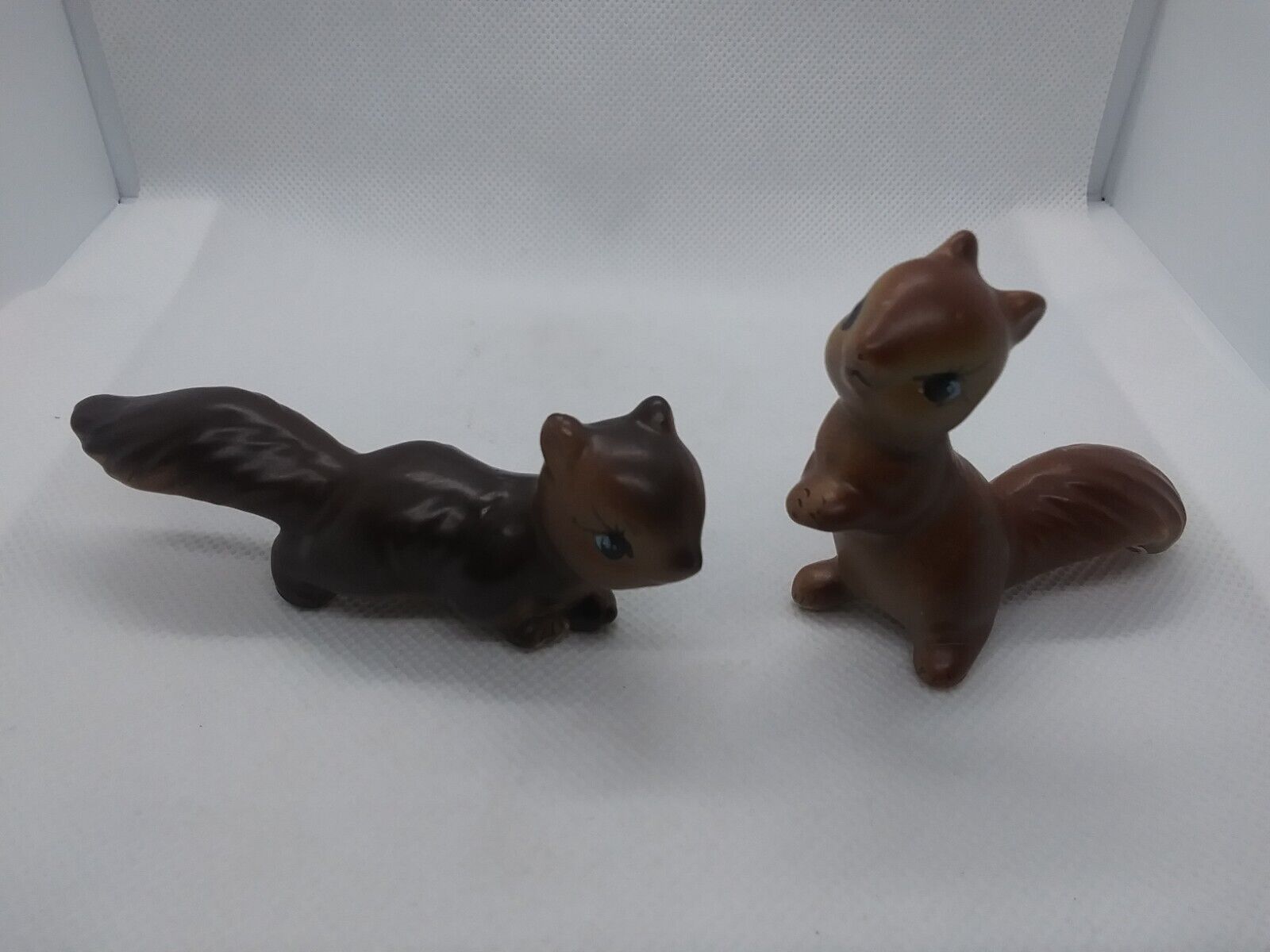 Vintage Lugene's Squirrel Figures Made In Japan Lot Of 2