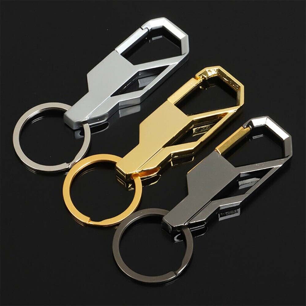 3Pcs Portable Alloy Metal Keyfob Gift Car Keychain Key Chain Ring Pendant Gifts