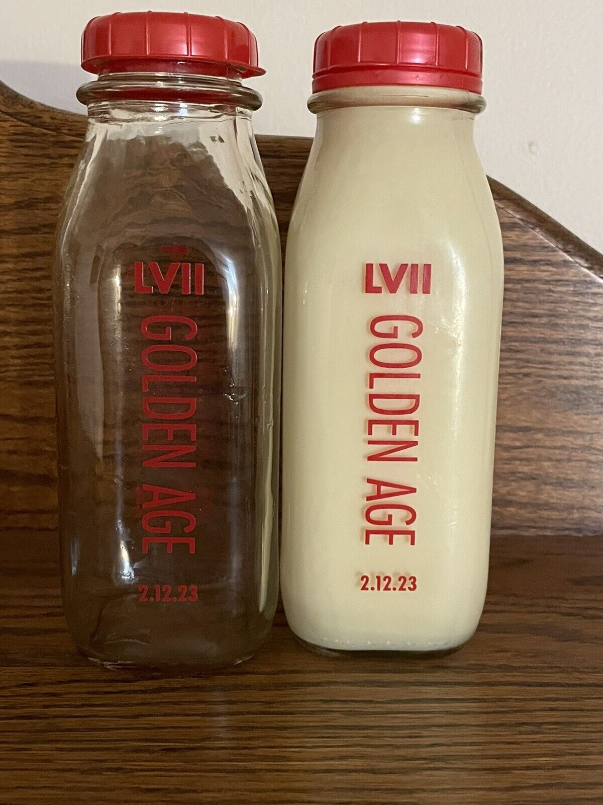 Superbowl LVII GOLDEN AGE  Shatto 1 pt Milk Bottle Limited Edition 1 of 11K NEW
