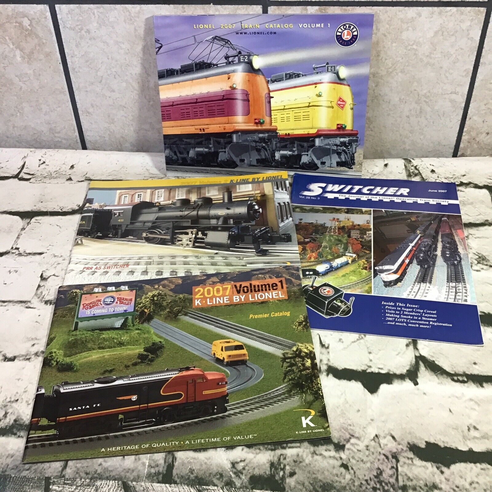 Lionel Model Railroad Train Catalogues Lot Of 4 Collectors Hobbyists  2007