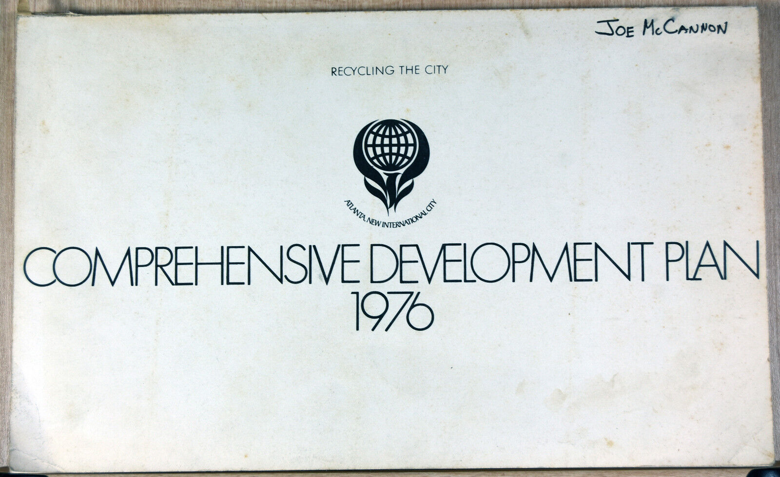 1976 Vintage Book Comprehensive Development Plan Atlanta GA Ordinance Goals