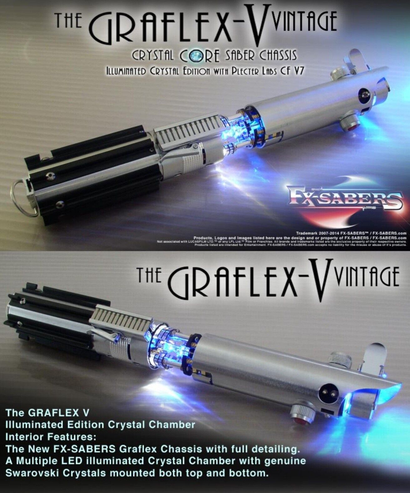 Yoda Fx-Sabers Star Wars Graflex-V Vintage