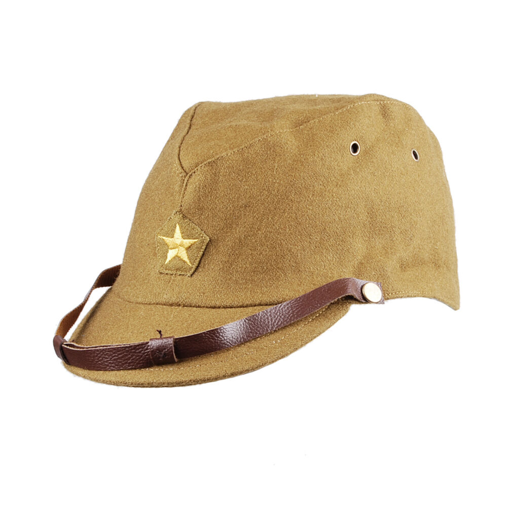 WWII WW2 JAPANESE ARMY IJA OFFICER FIELD WOOL CAP HAT L -33079