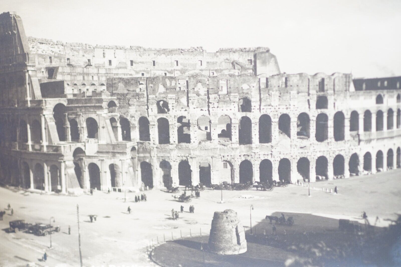 Antique RPPC Ancient Rome Colosseum Palatine Architecture Real Photo Postcard