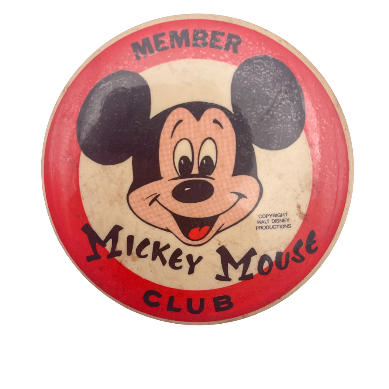 Mickey Mouse Club Member Pin 1960\'s -70\'s 3 1/2\