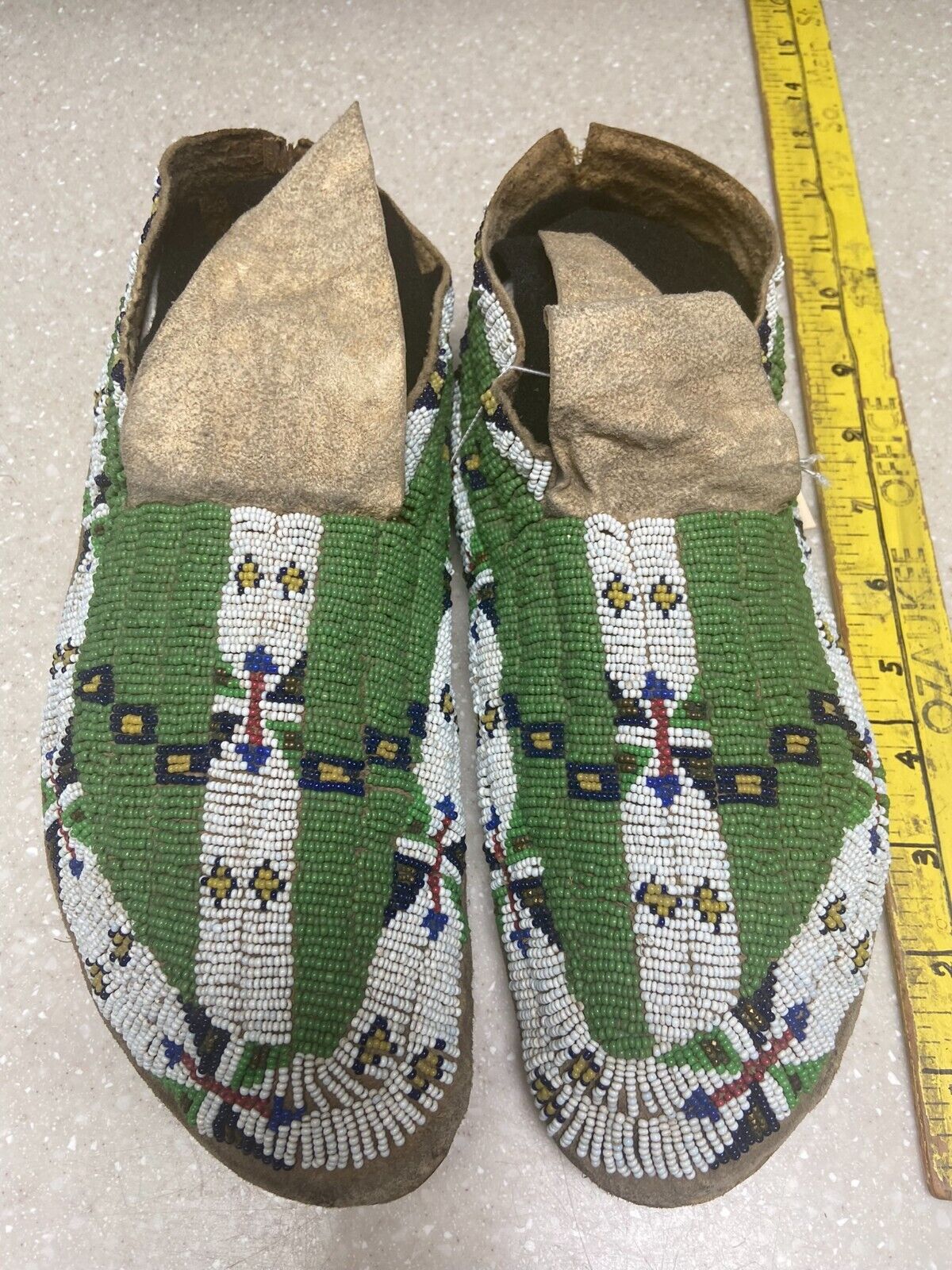 Authentic Beaded Sioux Moccasins