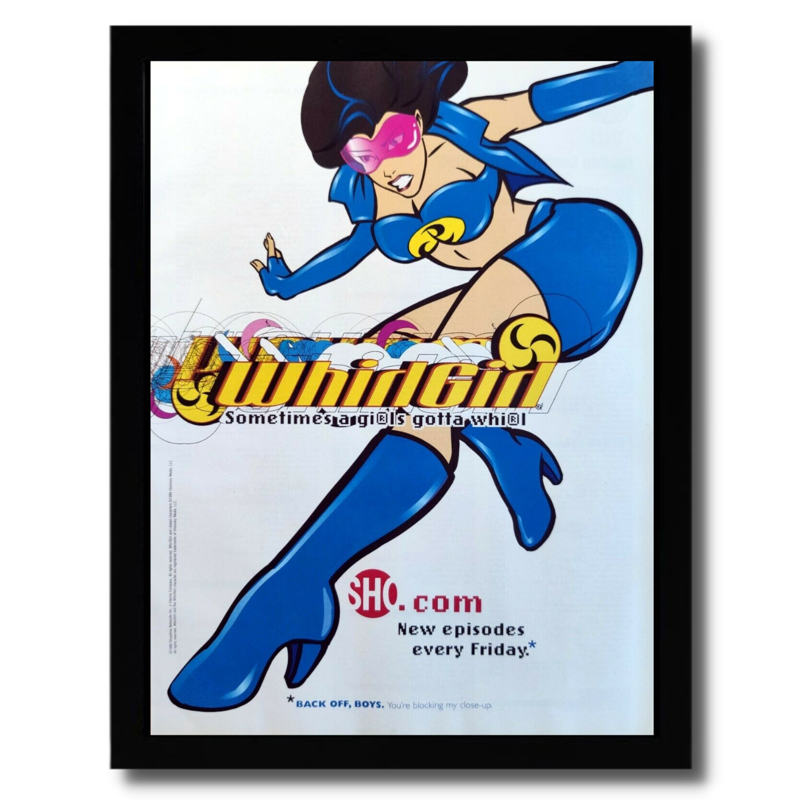 1999 WHIRLGIRL Framed Print Ad/Poster Authentic Original Wall Art Whirl Girl