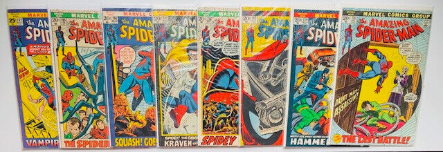 The Amazing Spider-Man Lot #102, 105, 106, 111, 112, 113, 114, 115 - 8 books