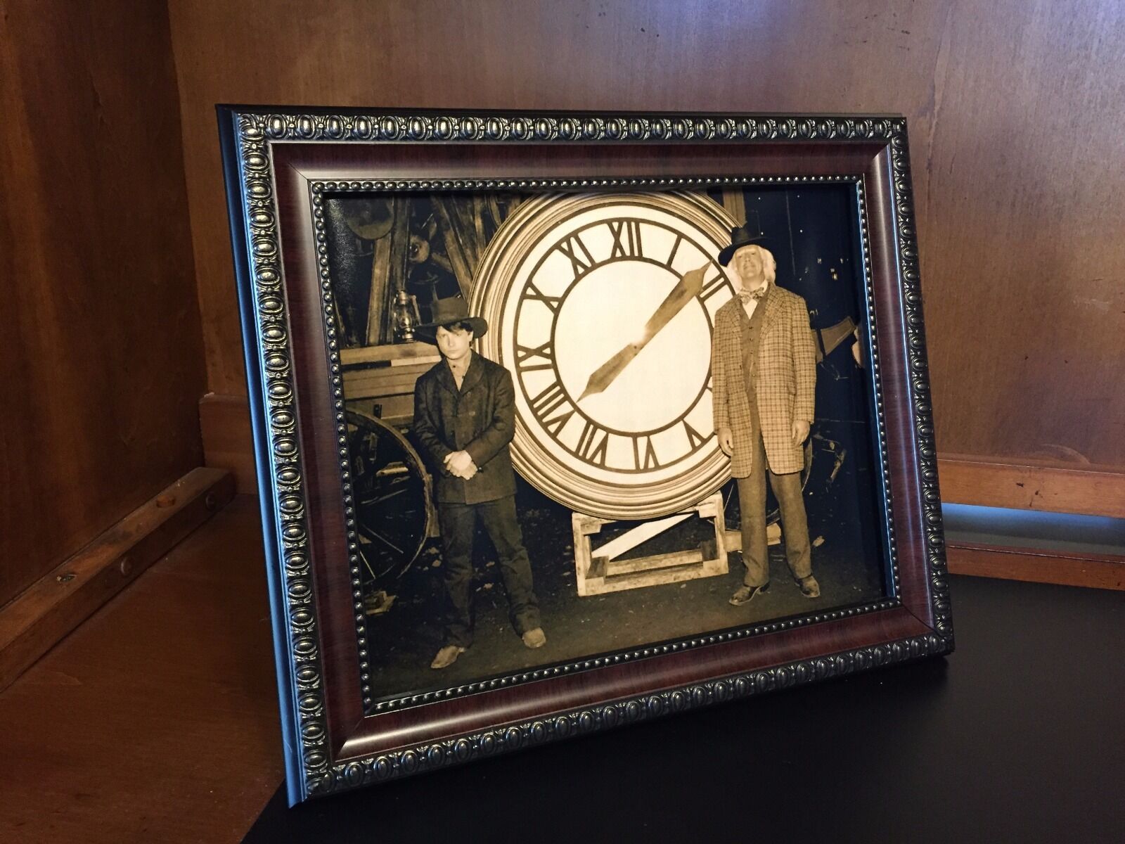 Back to the Future  - Marty & Doc with the Clock Photo Prop Reproduction 8\