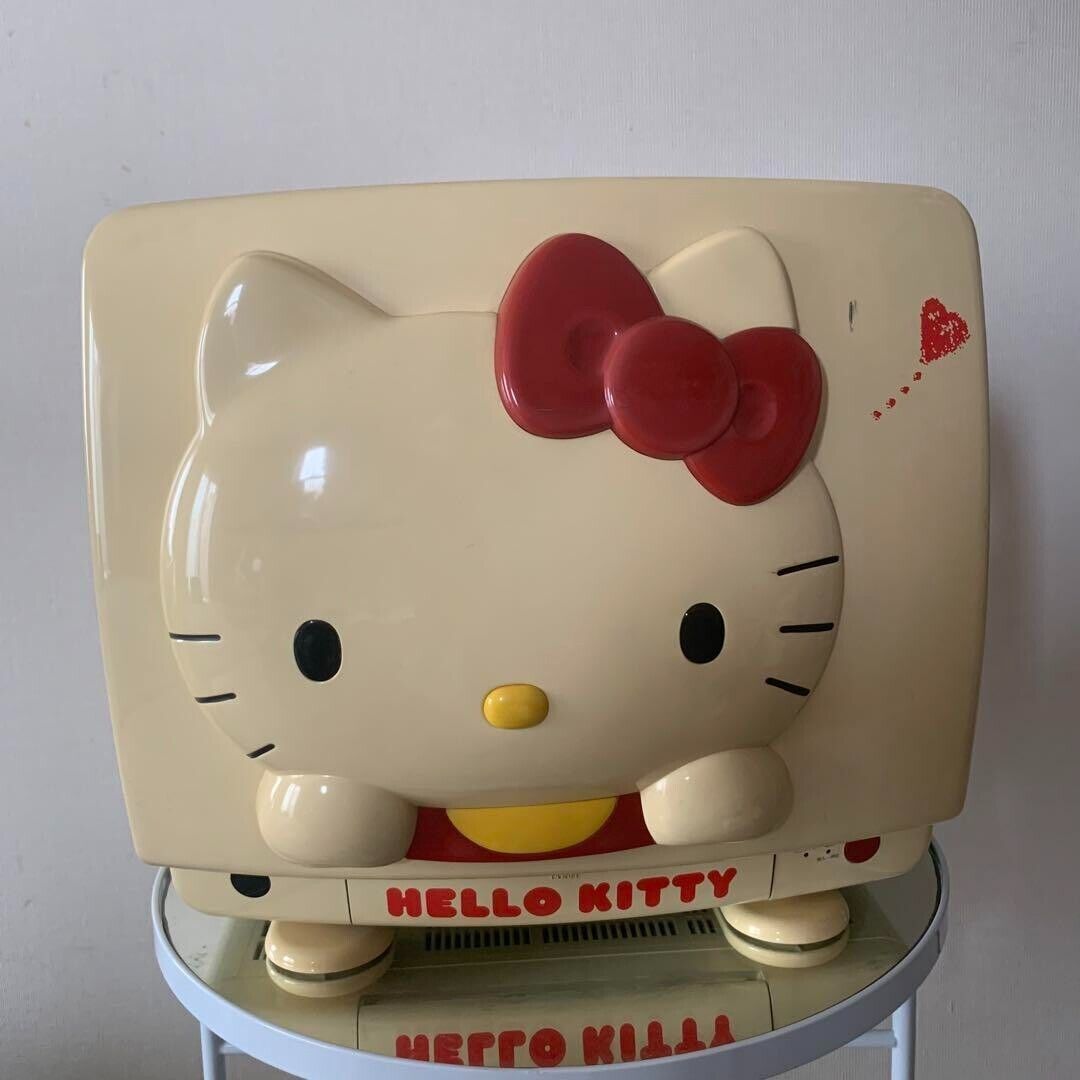 Sanrio Hello Kitty CRT TV 14 Inch Limited to 3000 Vintage Showa Retro Rare Japan