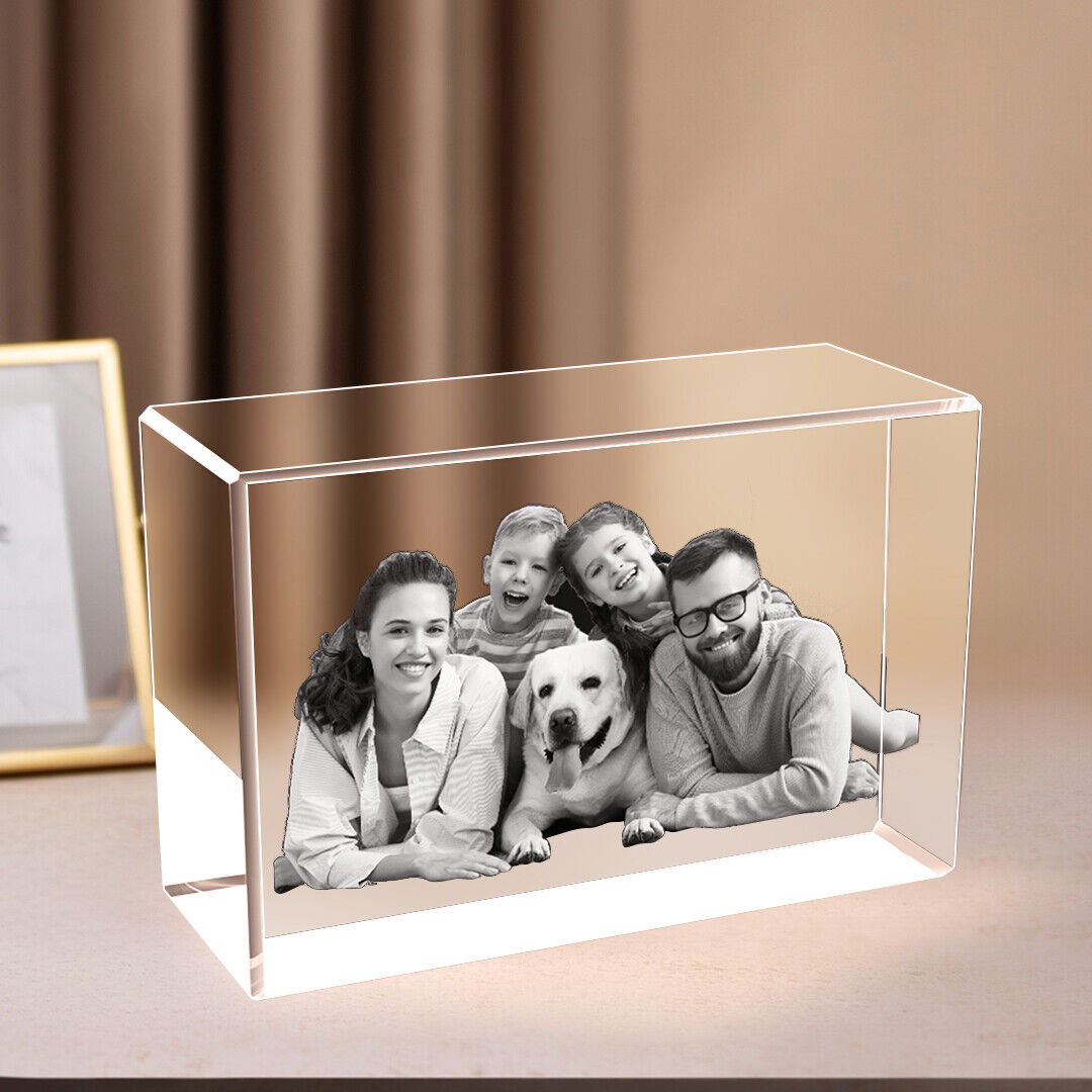 Personalised Mothers Day Gift, Birthday Gift, Anniversary Gift, 3D Crystal Photo