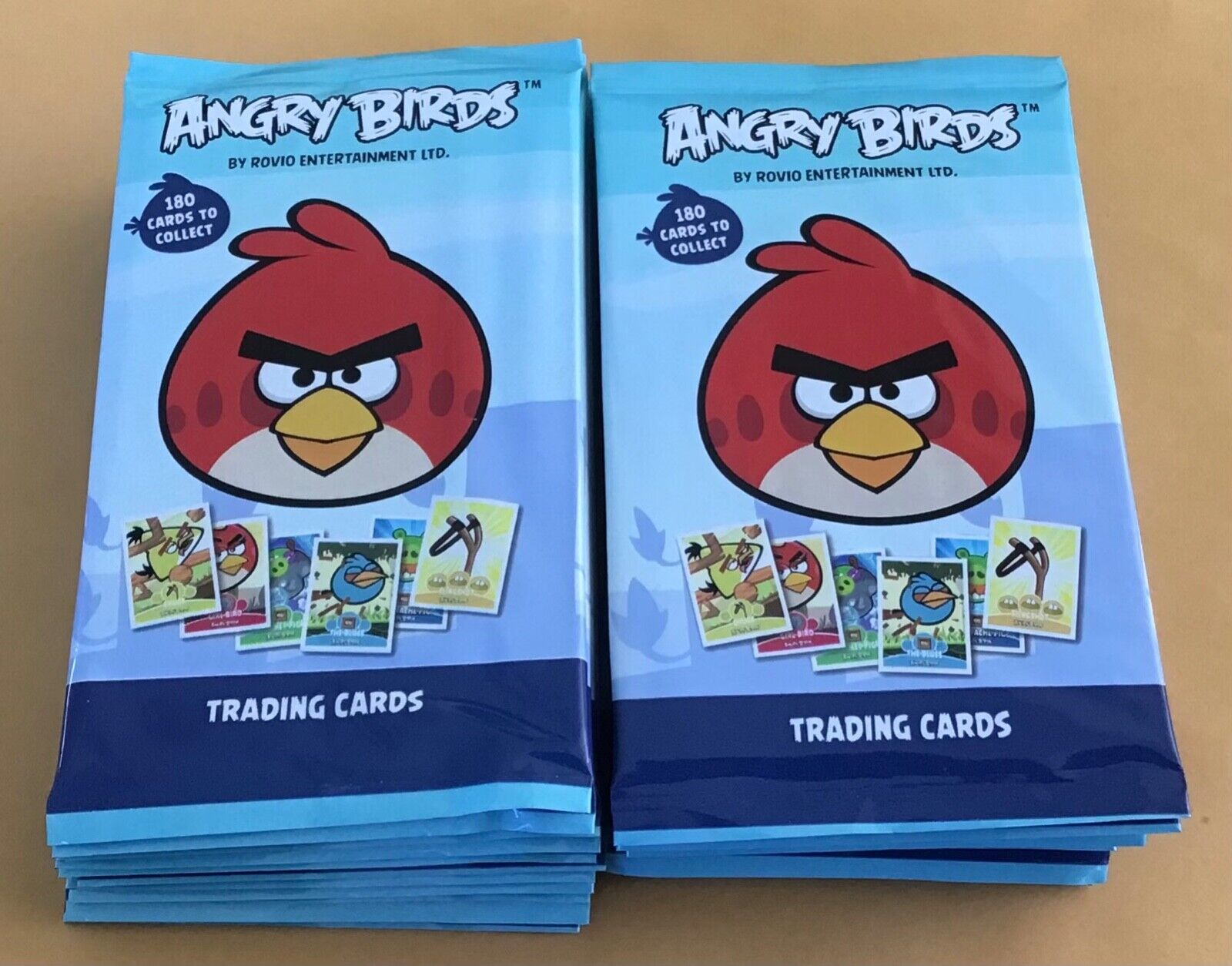 Lot of 130 2012 Rovio Entertainment Angry Birds Trading Card Wax Packs
