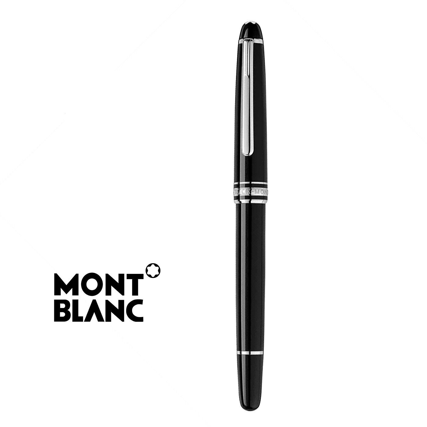 New Montblanc Meisterstuck Platinum Classique  Rollerball Pen with Leather case