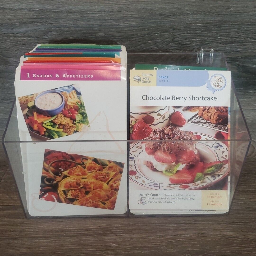 Easy Everyday Cooking Recipe Card Set 1-19 with Cases 1998 Some Sealed Vintage