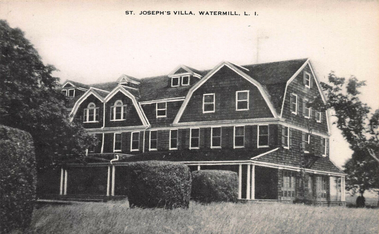 St. Joseph's Villa, Watermill, Long Island, N.Y., Early Postcard, Unused 