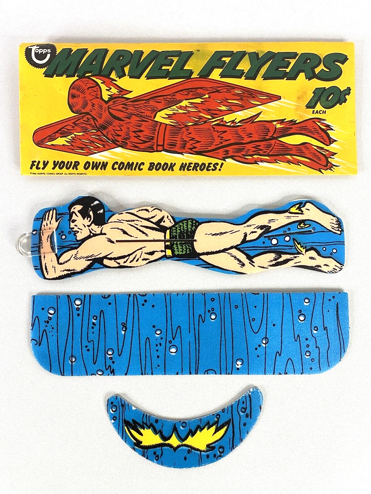 VTG 1966 Topps Marvel Flyers SUB MARINER Comic Book Super Heroes IN PACKAGING