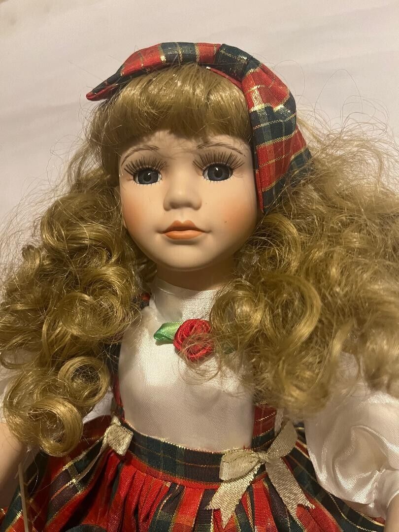  TELCO Animated Motionettes Sitting Porcelain Christmas Doll 