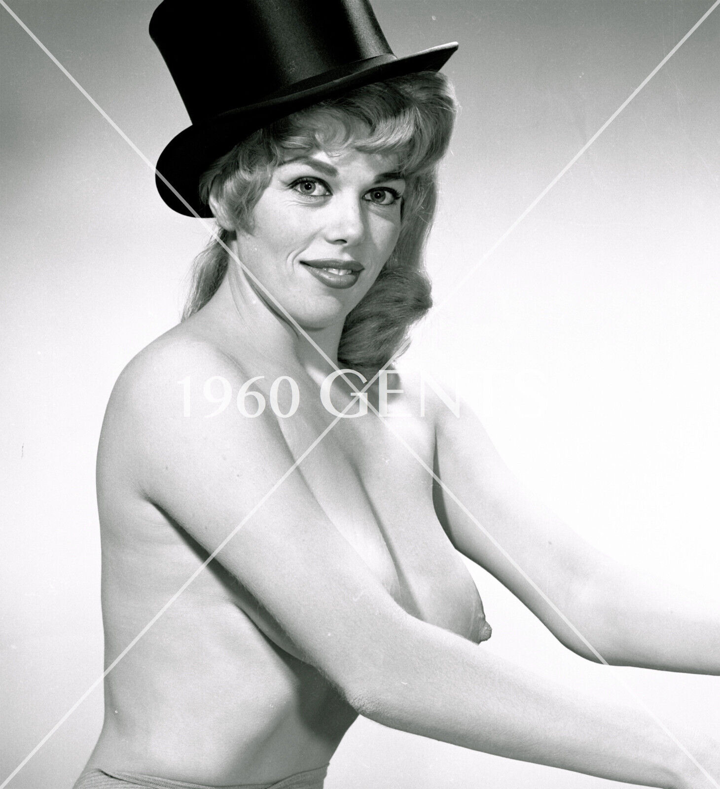 1960s Photo Print Big Breasts Blonde Shirley Quimby Art SQ18