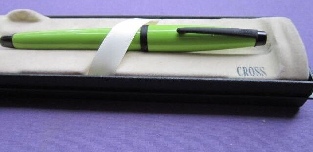 Cross Solo Lime Green Rollerball Pen.   Made in Japan