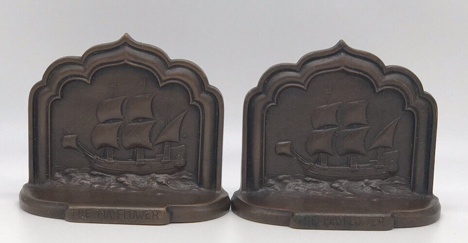 The Mayflower Bookends, Jennings Brothers ca. 1932
