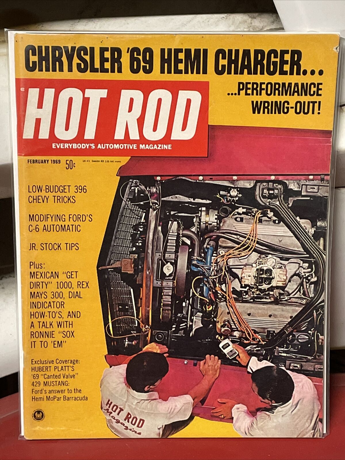 HOT ROD magazine-Febuary 1969 back issue