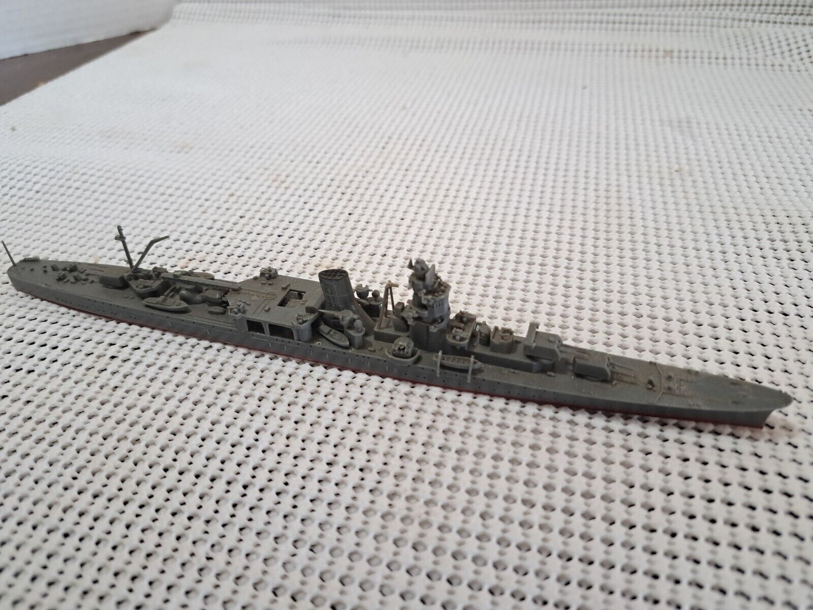 Vtg  1/700 Scale WW2 Japanese Yahagi Cruiser Battle Ship Model For Repair