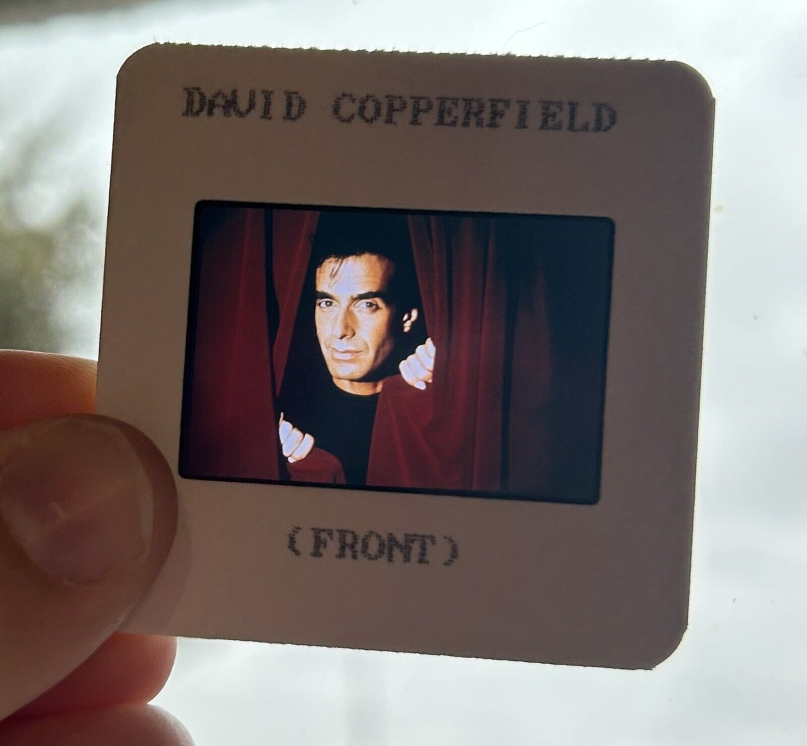 Vintage David Copperfield Portrait 35 mm Slide Press Release Photo 35mm