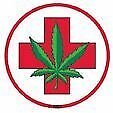 NSI - Medical Marijuana Pot Leaf - Mini Sticker / Decal