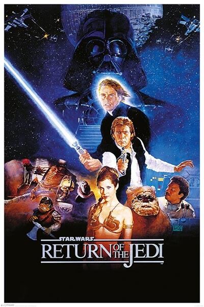 STAR WARS Return of the Jedi One Sheet POSTER 61x91cm NEW * Han Solo Vader Luke