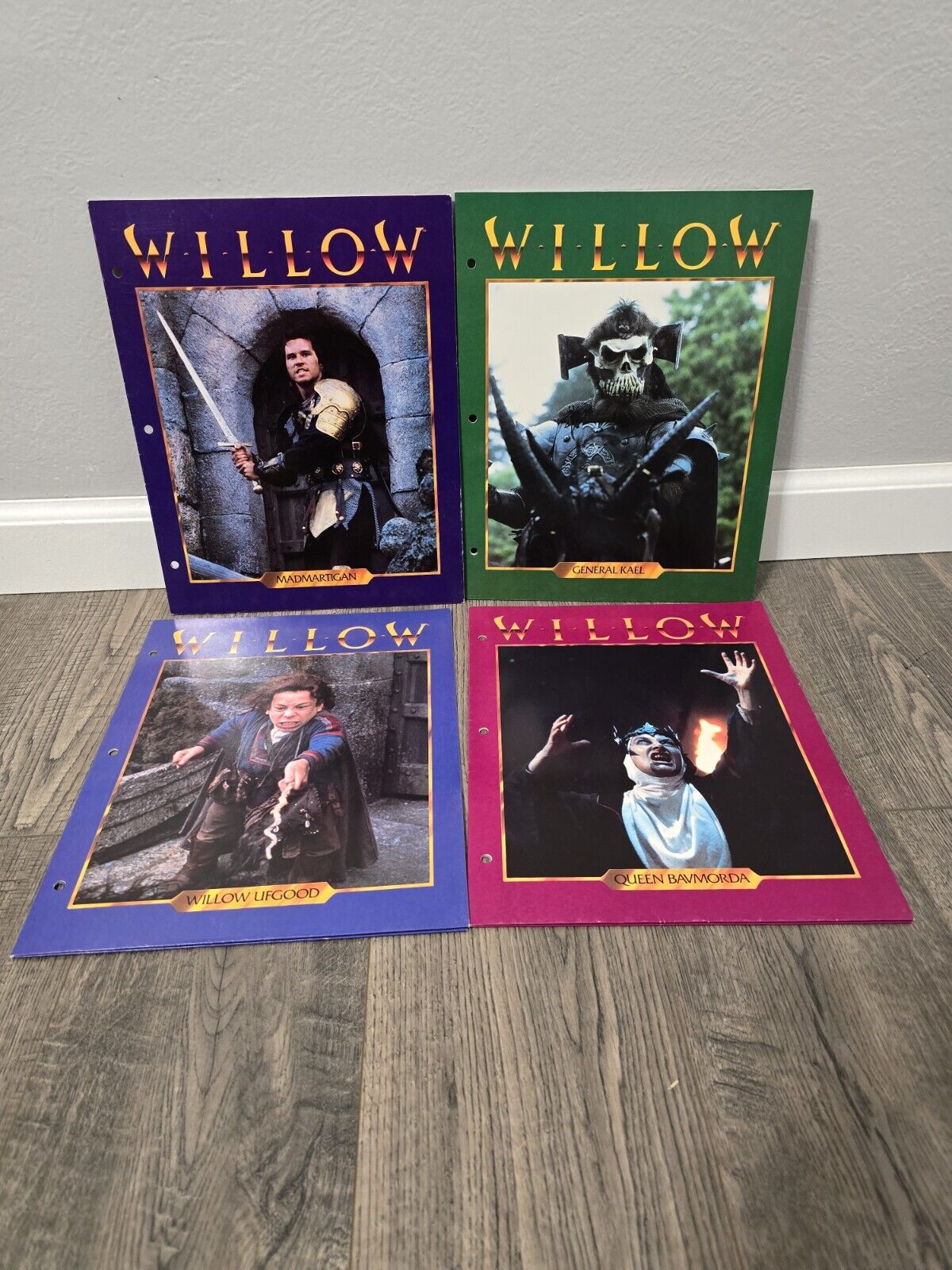 Willow The Movie 1988 Ziploc School Folder Set of 4 Never Been Used Nice