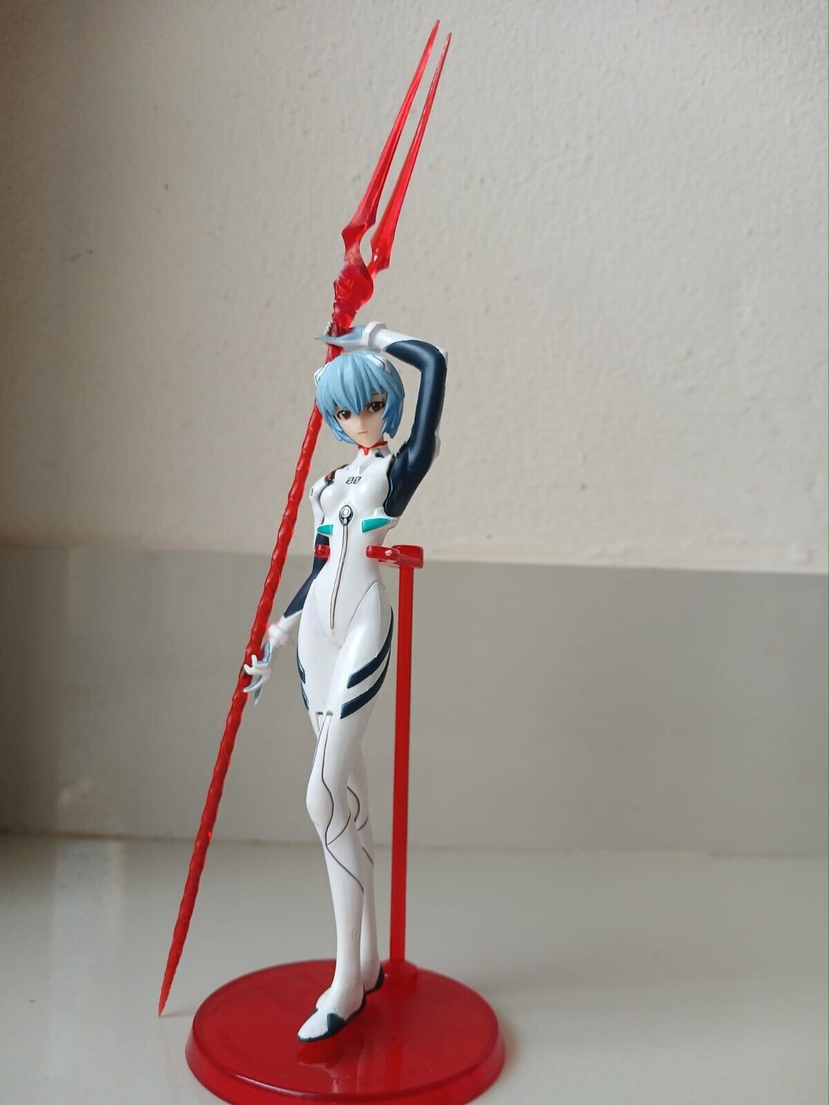 Anime Evangelion Rei Ayanami Figure Model Plugsuit Spear Ver. Portraits BANDAI