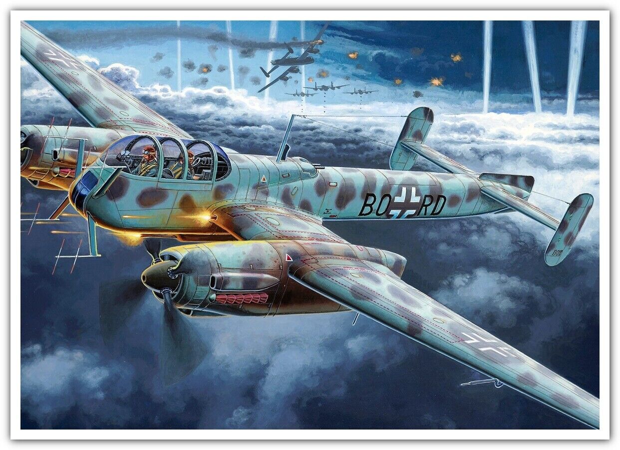 artwork war aircraft military aircraft Luftwaffe World War II German 3797
