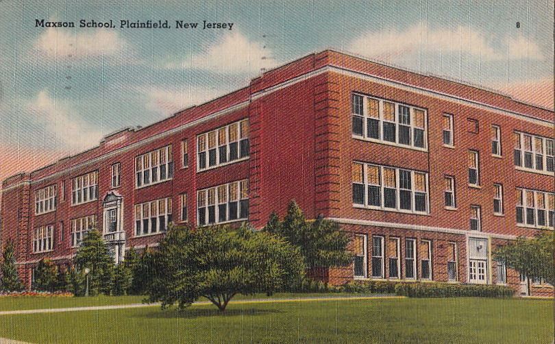  Postcard Maxson School Plainfield NJ 