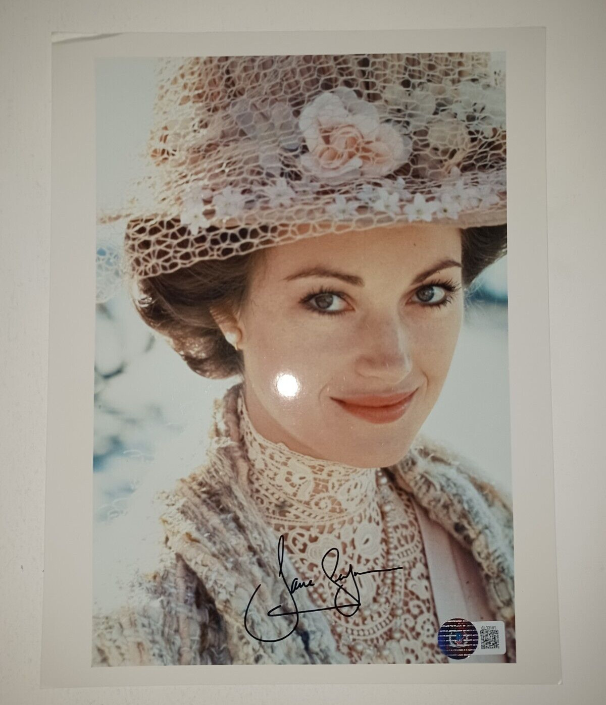 Jane Seymour Somewhere in Time Signed Autographed 8x10 photo Beckett BAS