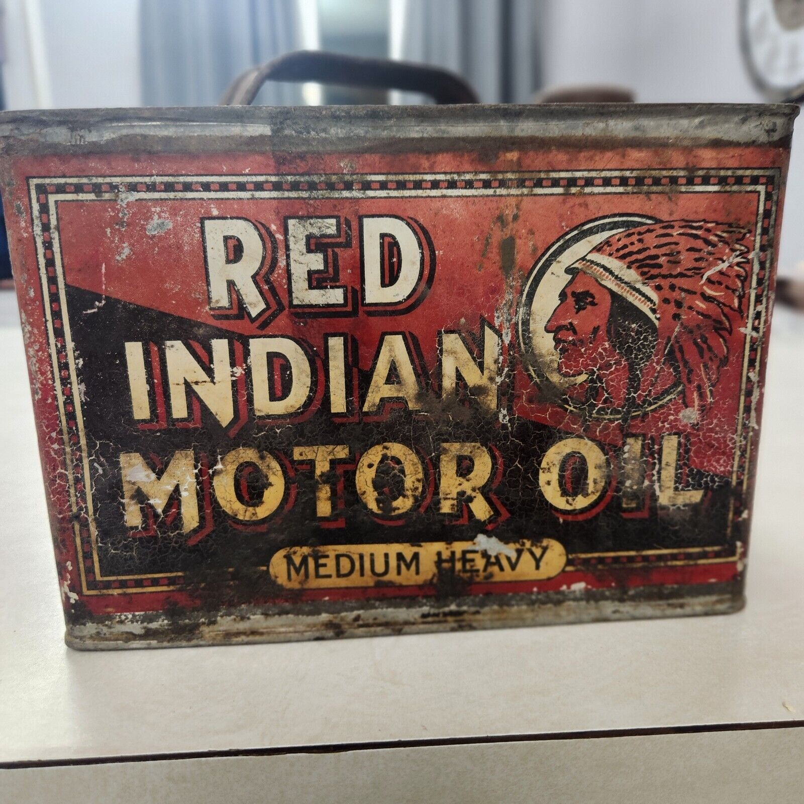 Red Indian Motor Oil 1 Gallon Can