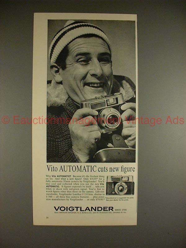 1962 Voigtlander VITO Automatic Camera Ad - Cuts Figure