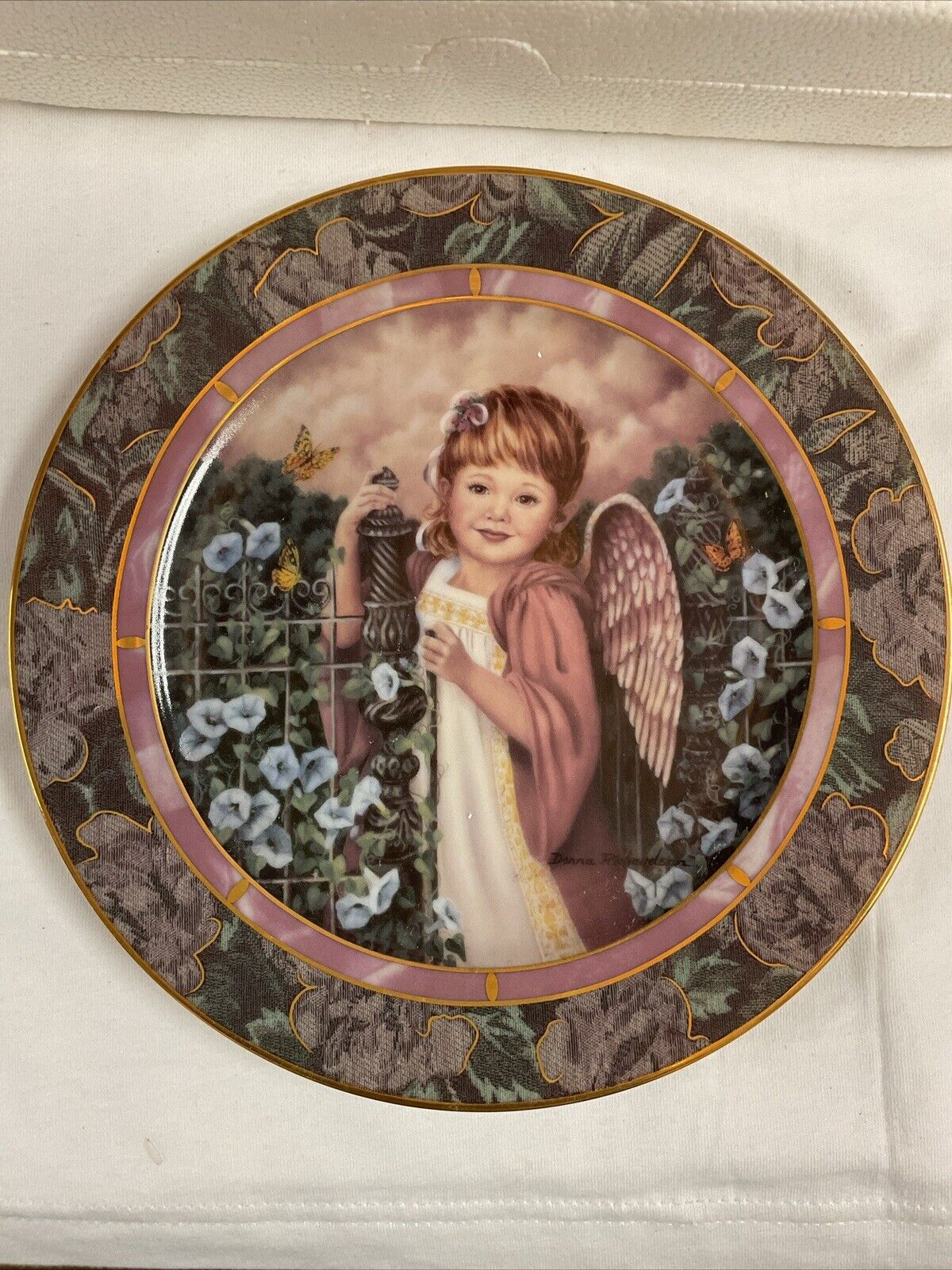 Bradford Exchange Plate Garden of Innocence Patience Porcelain Numbered 11857A