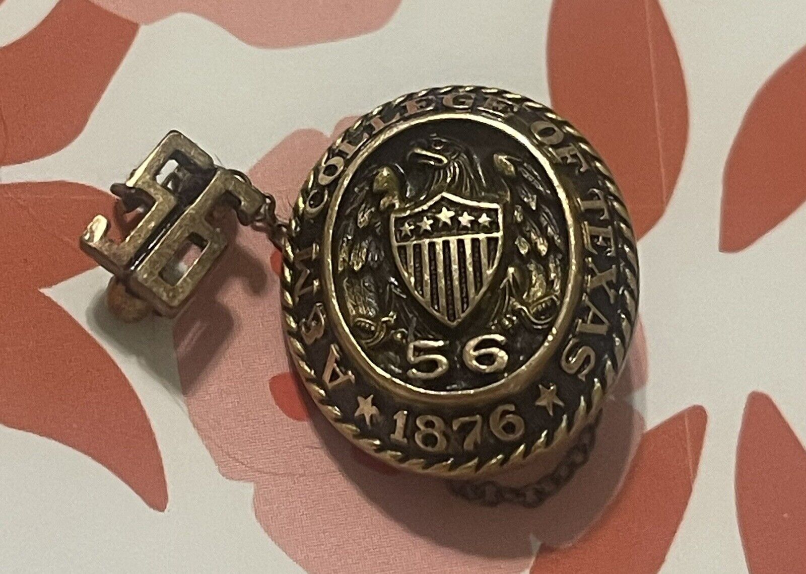 Vintage Texas A & M Class Pin 1956 Highly Collectible Mint Condition