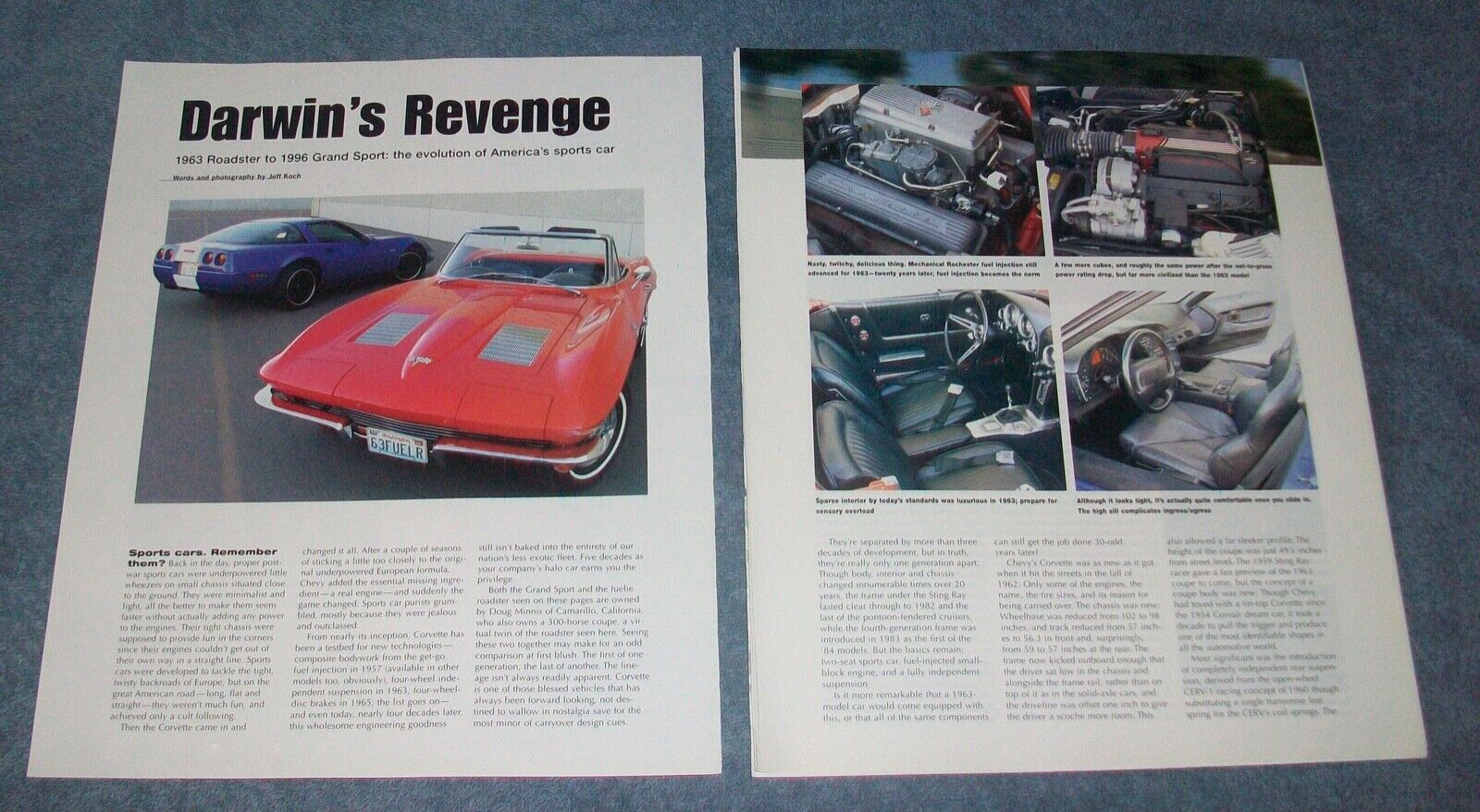 1963 Corvette L84 Roadster vs. 1996 Grand Sport Info Article \