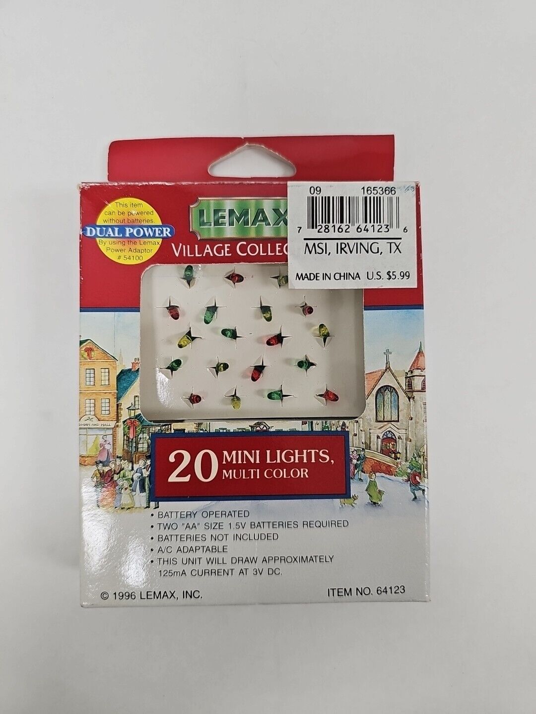 Lemax 20 Mini Lights Clear Hearthside Christmas Village