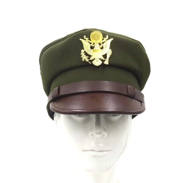WWII WW2 US Air Force USAF Officer Cap Hat With Golden Color Badge Air Force Cap
