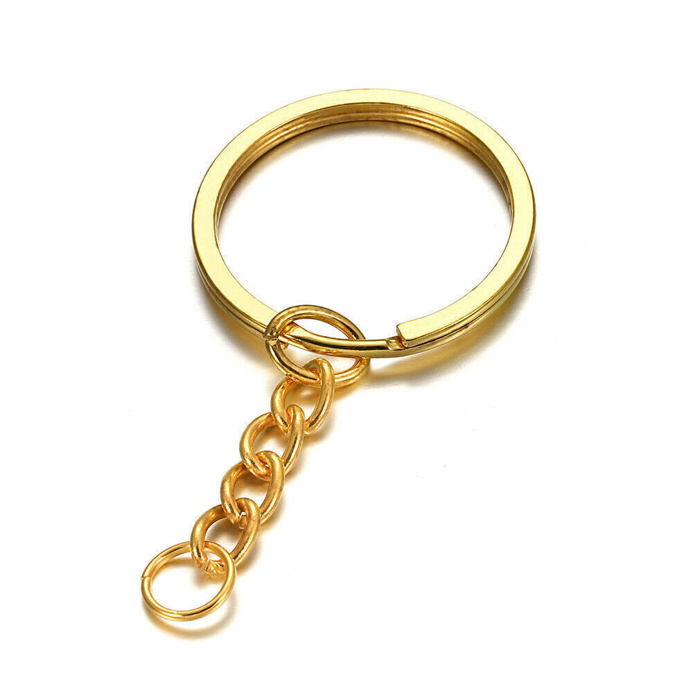 10-50Pcs Keyring Blanks Key Chain 30mm Key Ring Split Keyrings Keychain DIY
