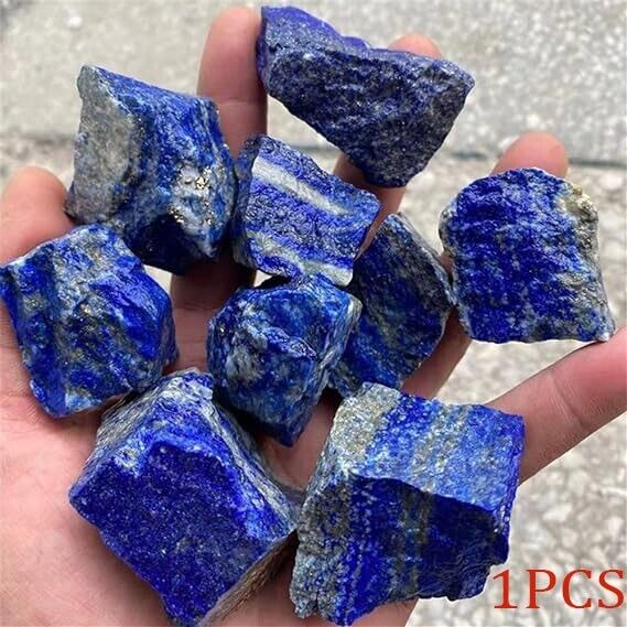Raw Rough Lapis Lazuli Blue Stone Rocks Crystal Mineral Specimens Collection DIY