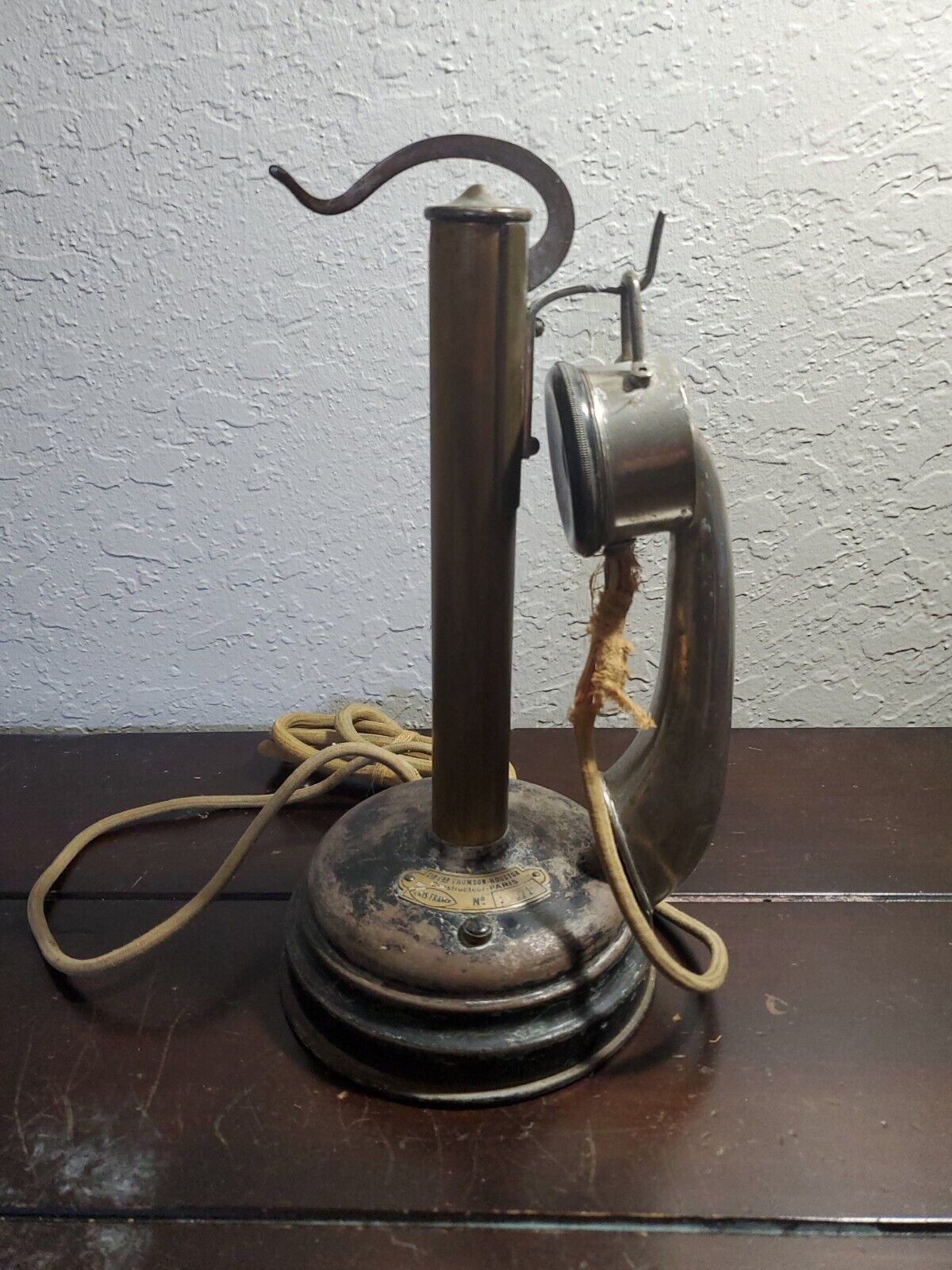 Antique Thomson Houston 10971 Telephone - Made in Paris France 
