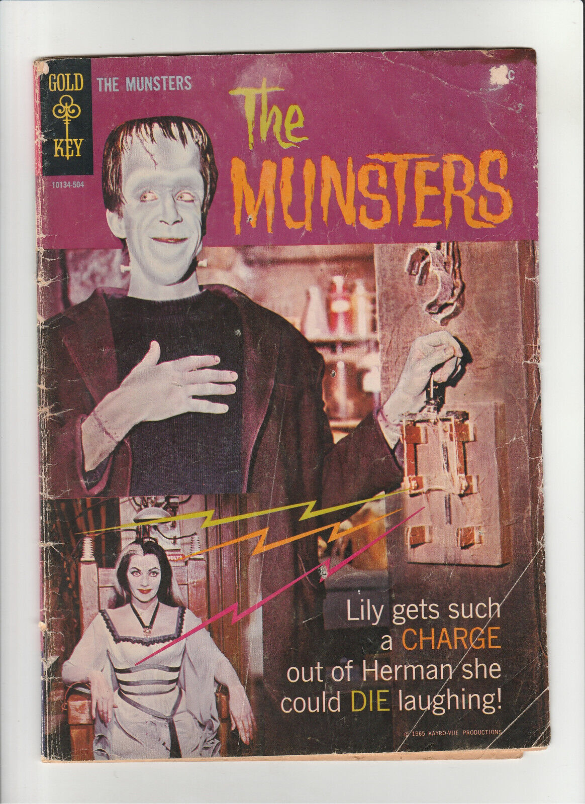 The Munsters #2 1965 Gold Key Comic Book (2.5) Good+ (GD+)