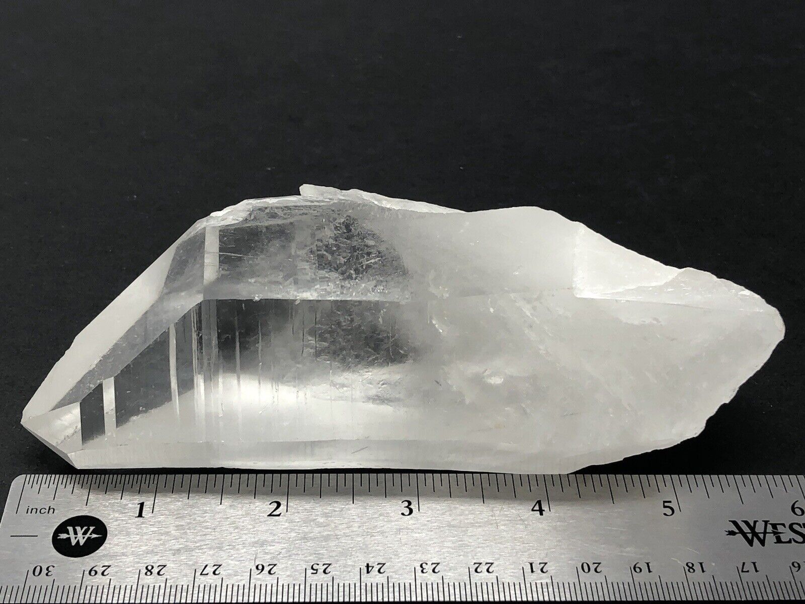 RARE Quartz Lemurian Wand Crystal w/ Tourmaline 1LBS 2.6oz WOW Reiki Clear N48